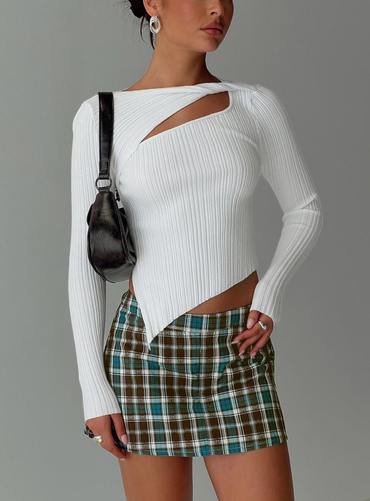 Ellara Long Sleeve Top White Princess Polly - Main Image