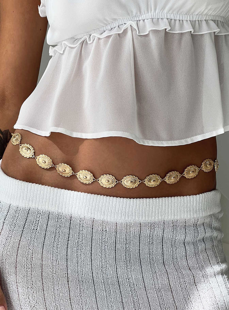 Jewelry Accessories 18k Gold Waist Chain Sunder Chain Belt Gold