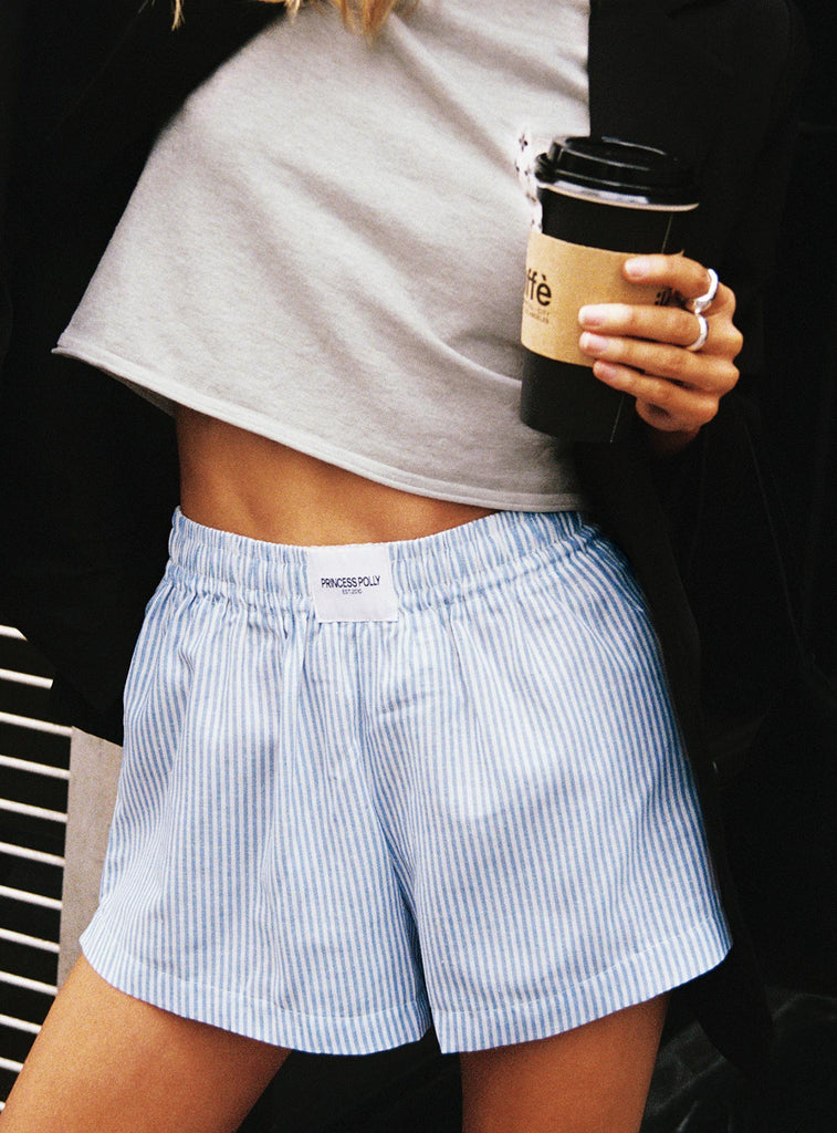 Sincar Boxer Shorts Blue White Stripe Princess Polly