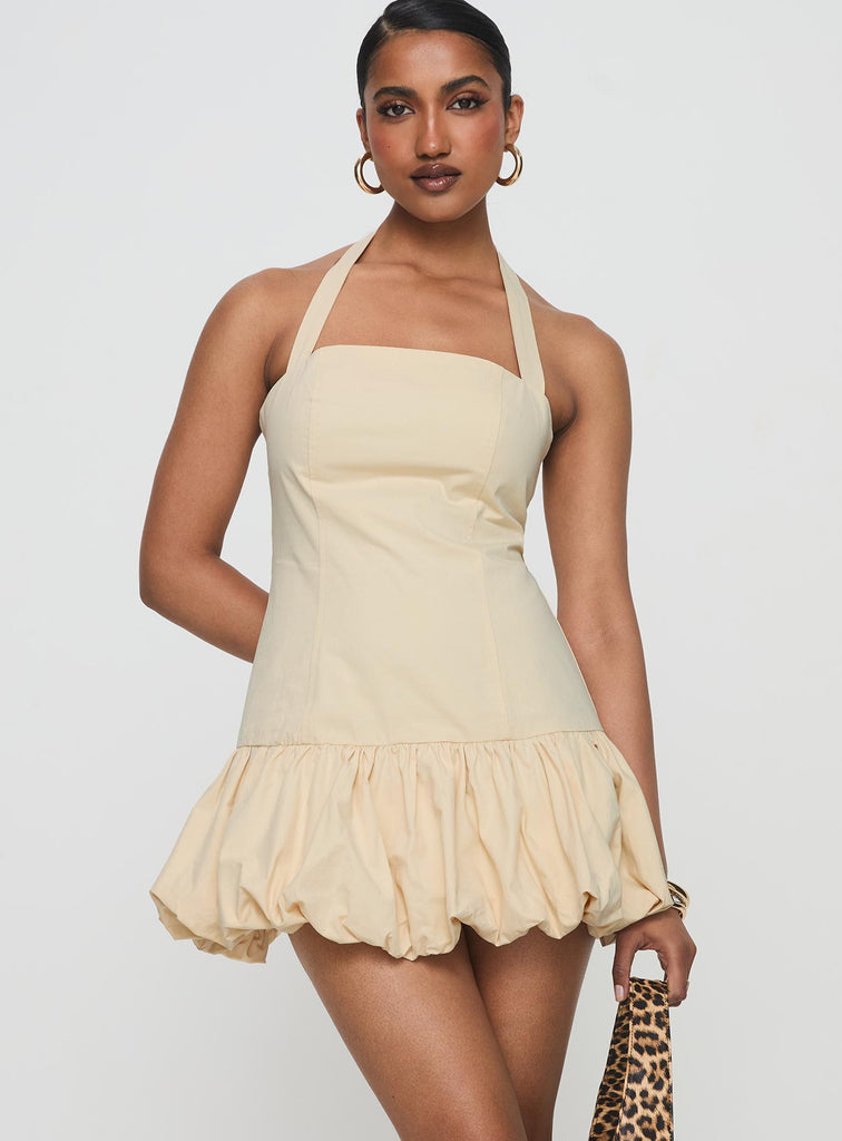 lioness sofia mini dress Sofia Mini Dress Cornsilk