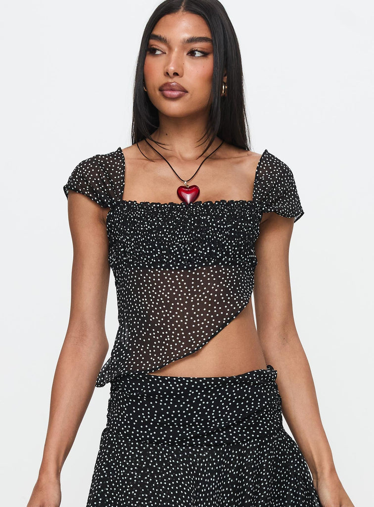 district maxi dress onyx polka District Top Onyx Polka
