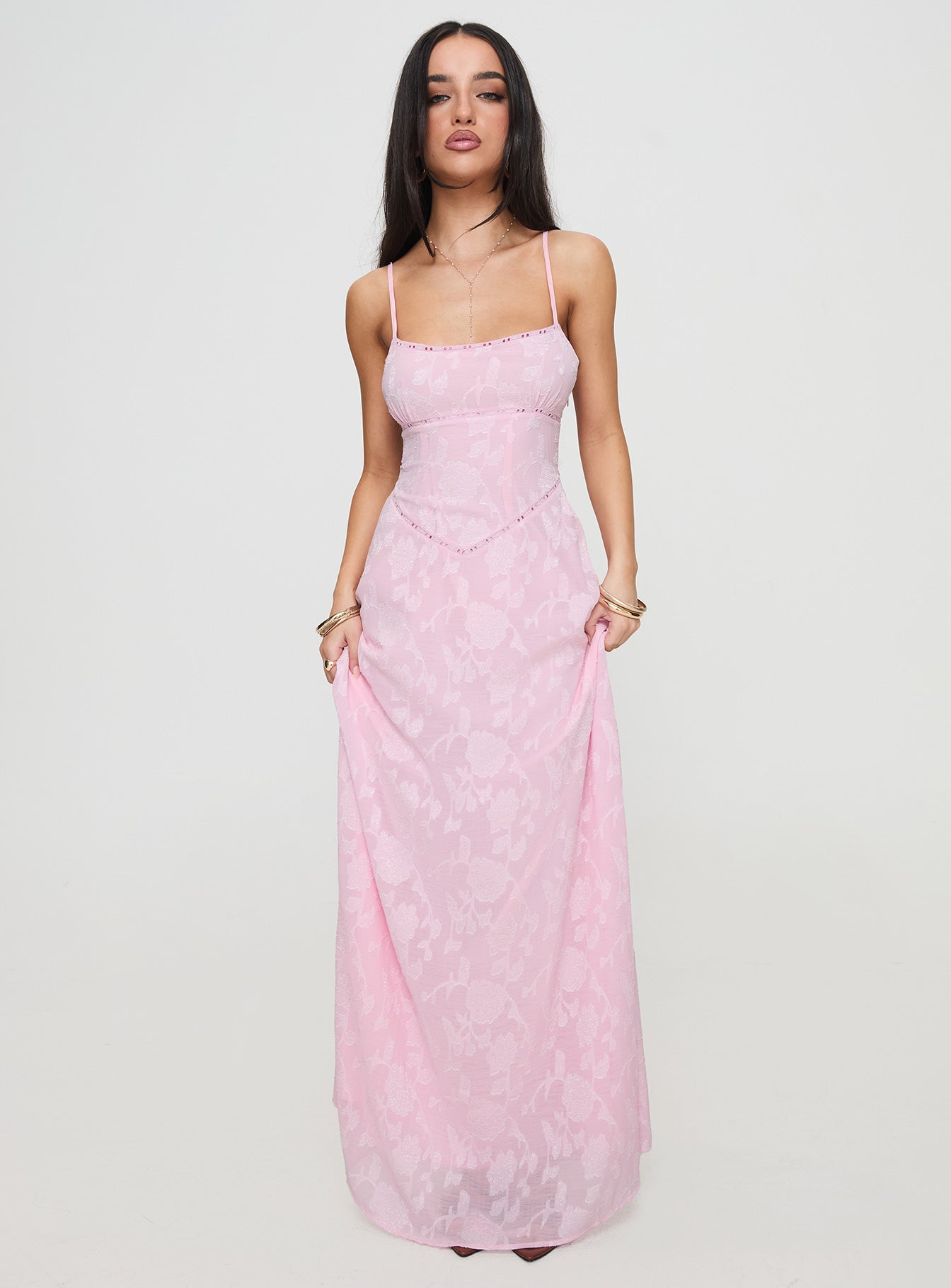 South Of France Maxi Dress Pink - View 5 | Shop Formal Dress