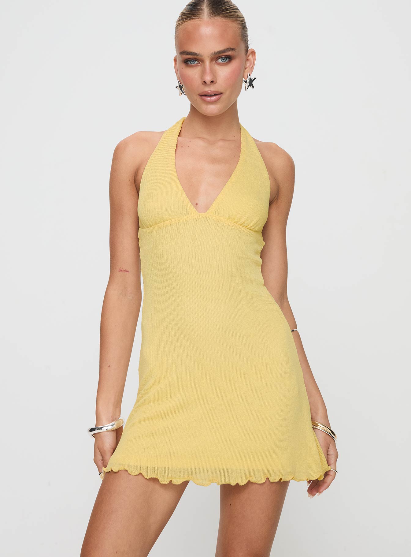 Collective Dress - Leam Mini Dress Butter image 5