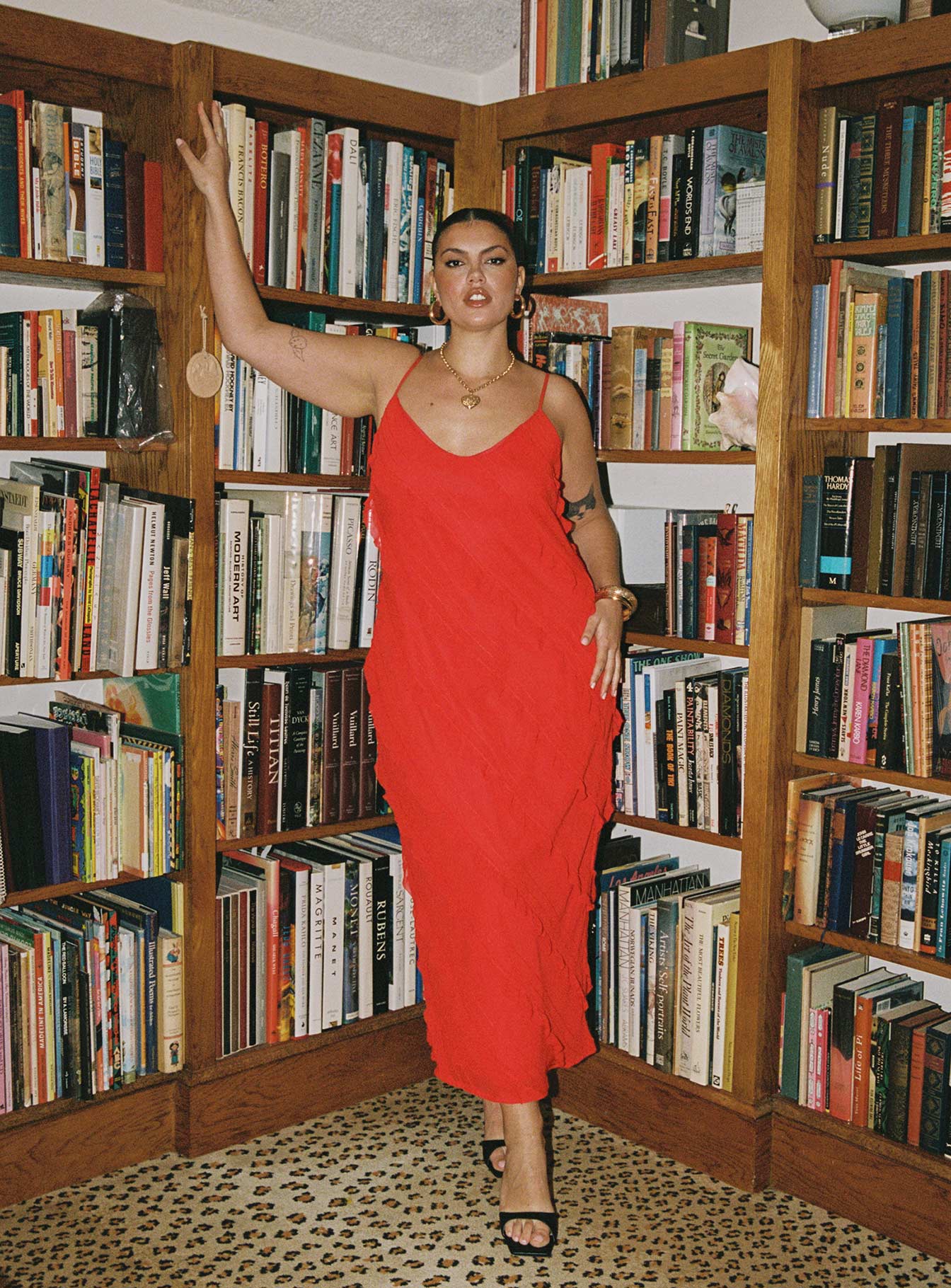 Collective Dress - Lars Maxi Dress Red Curve image 4