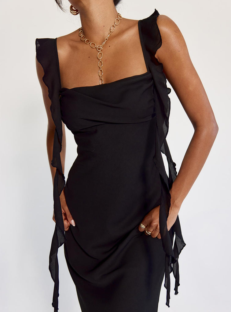Lanai Maxi Dress Black | Princess Polly