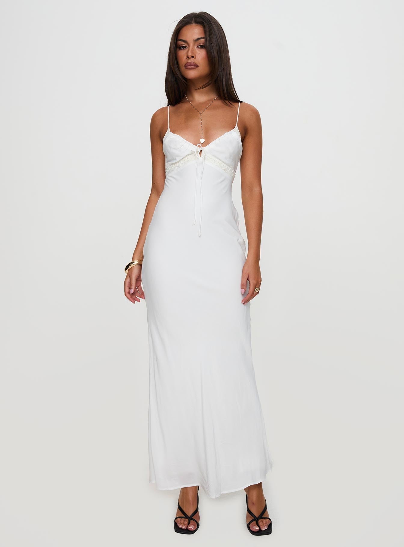 Emily Maxi Dress White - View 5 | Shop Formal Dress