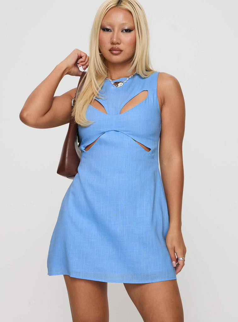 princess polly hazel cut out mini dress Princess Polly Hazel Cutout Mini Dress