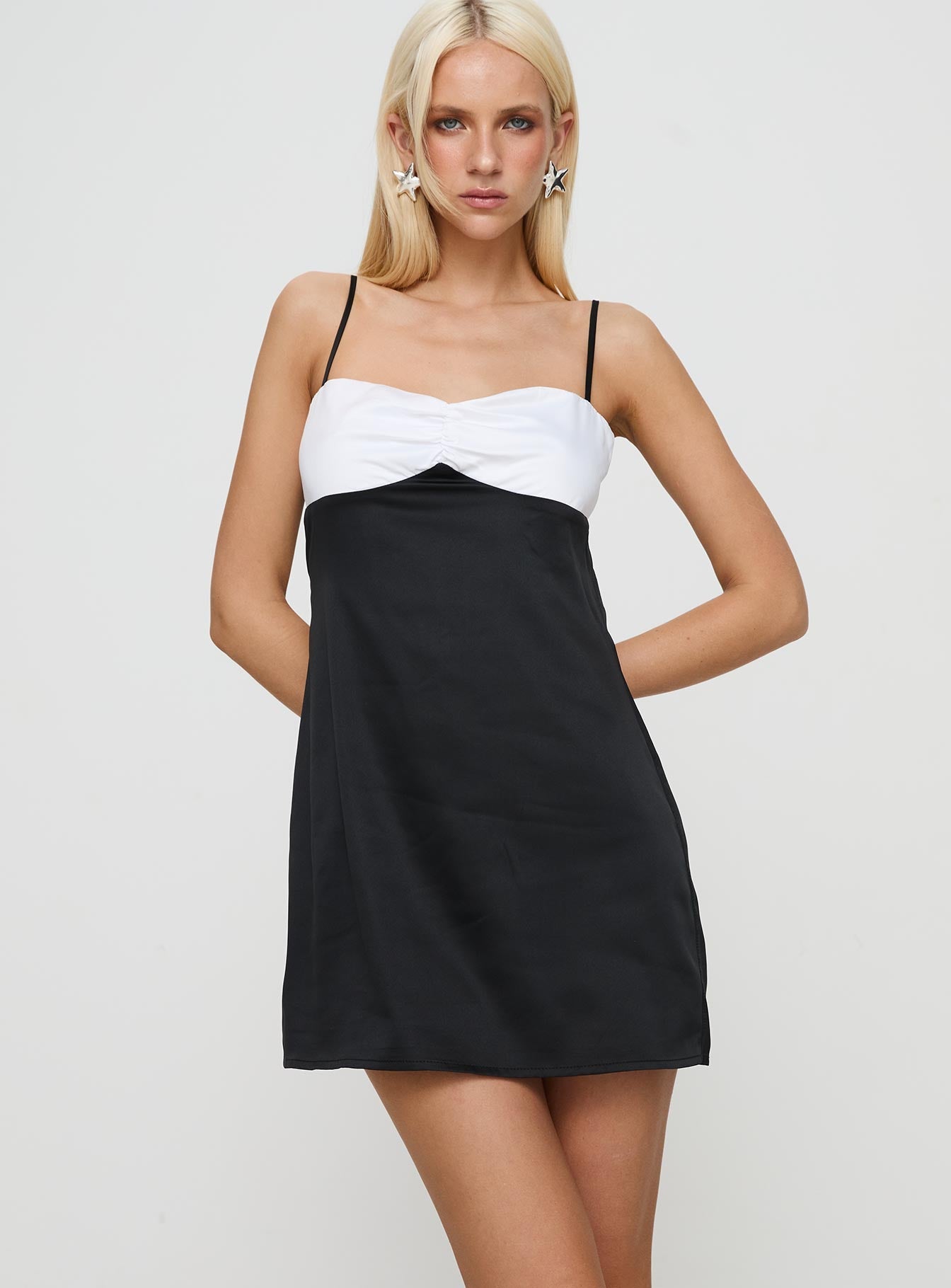 Fabulous Mini Dress Black / White - View 5 | Shop Formal Dress