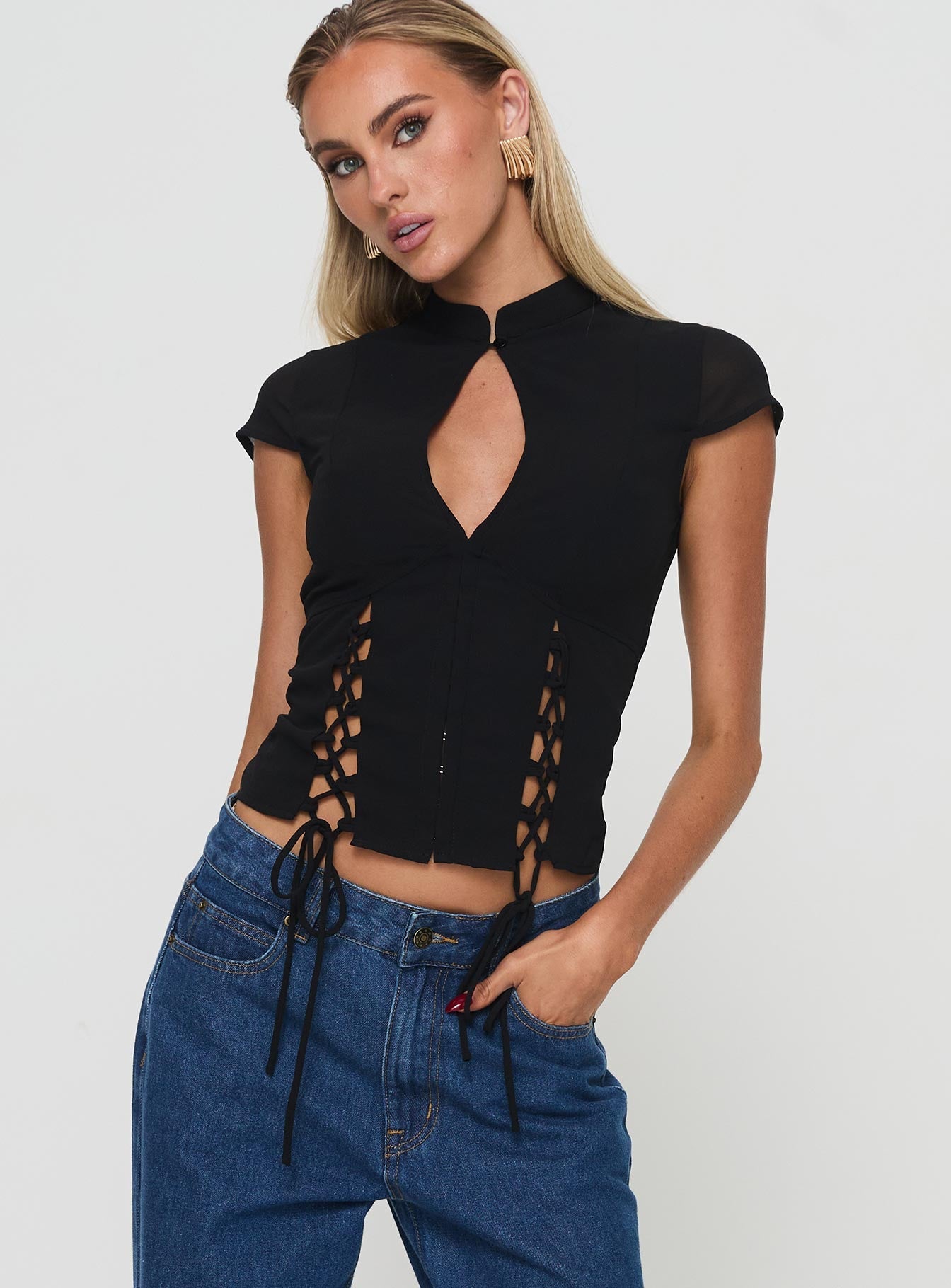 Collective Tops - Valkyrie Top Black fifth image