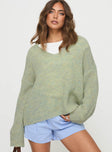 Sweater Knit material, v neckline, drop shoulder Slight stretch, unlined 