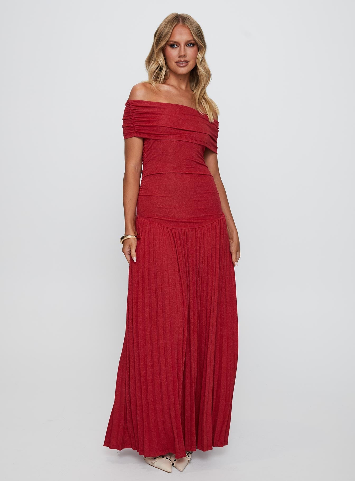 Collective Dress - Field Of Dreams Maxi Dress Crimson image 6