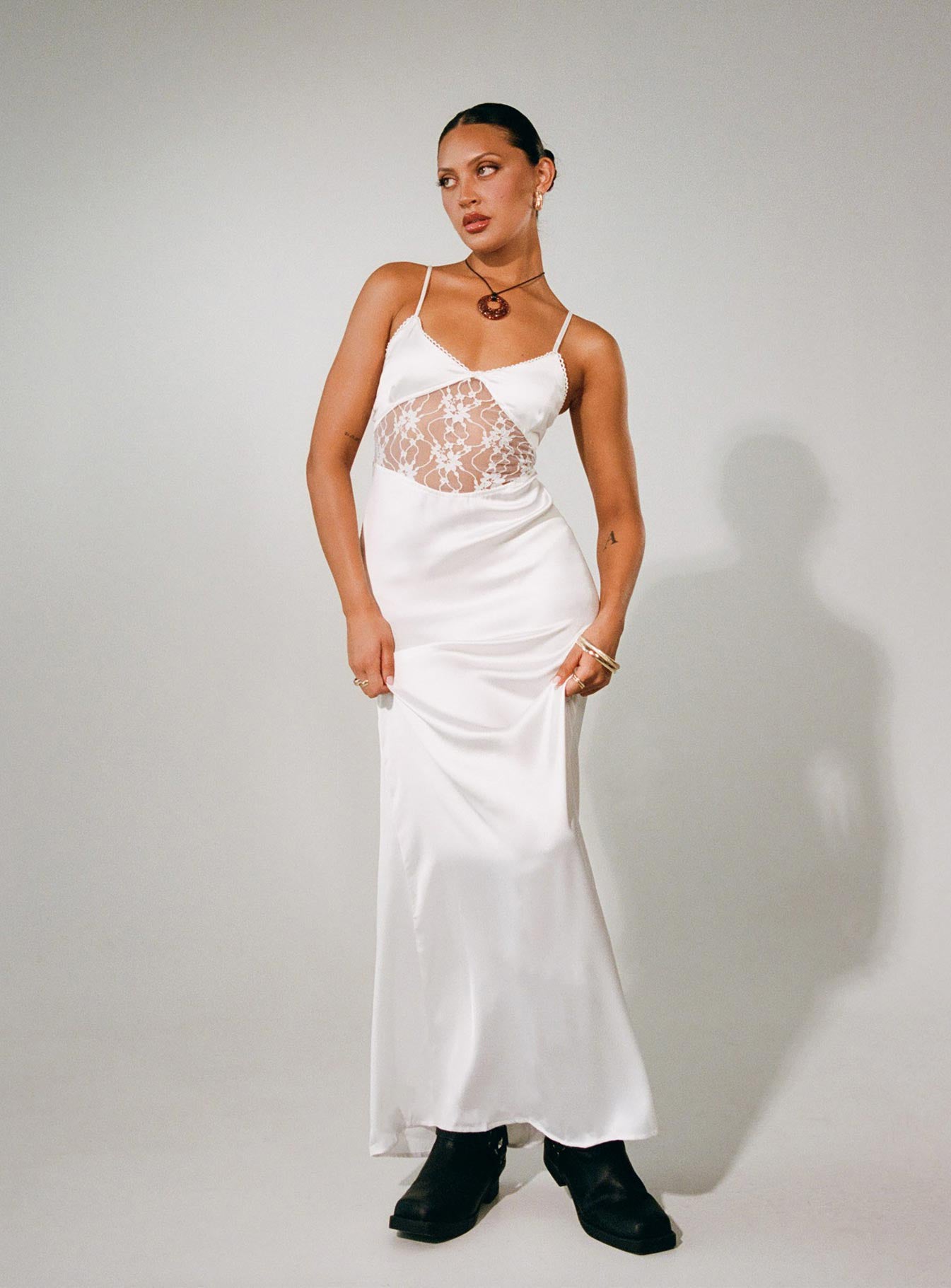 Roselle Maxi Dress White - View 5 | Shop Formal Dress