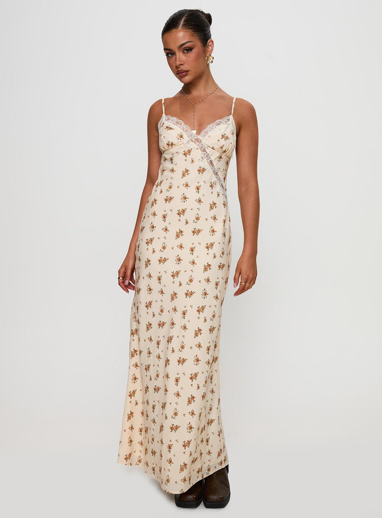 Madeleine Lace Maxi Dress Multi Floral Princess Polly