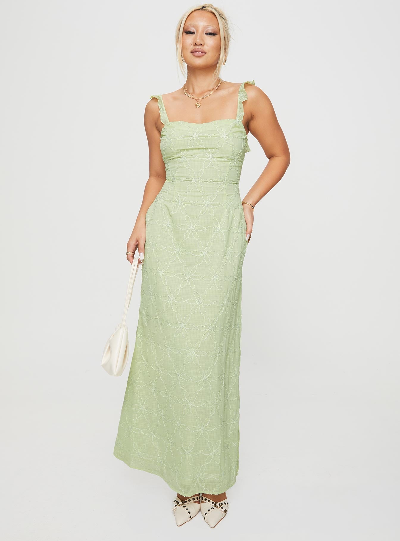 Burner Maxi Dress Green - View 5 | Shop Formal Dress