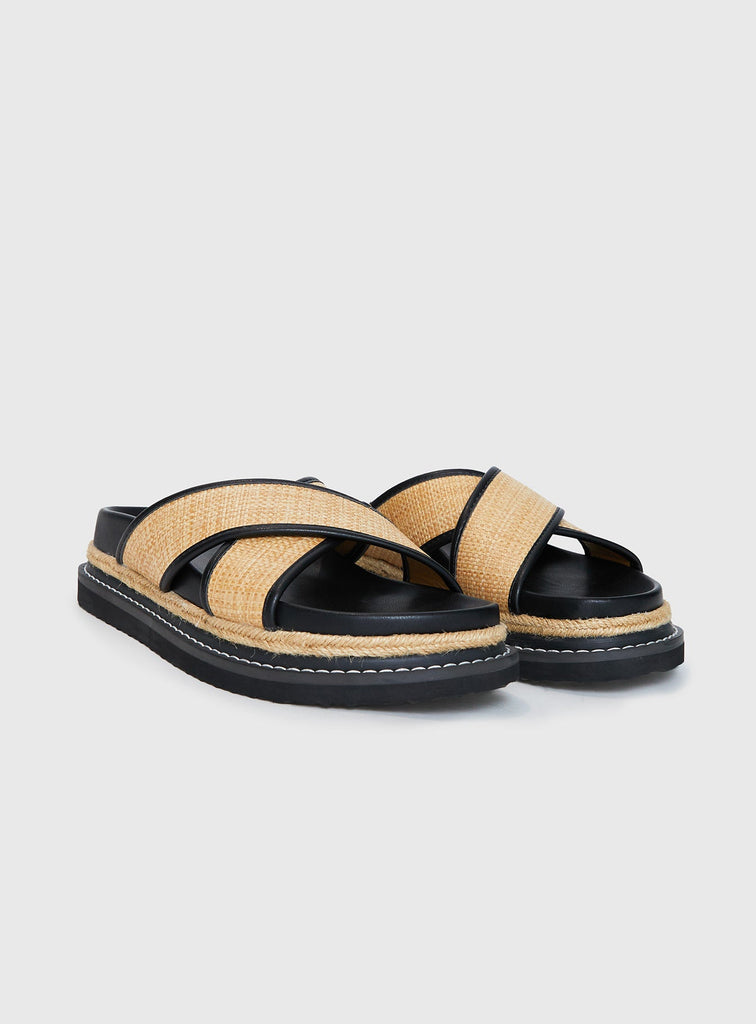 Billini Aysha Sandals Natural Raffia | Princess Polly AU Billini Aysha Sandals Natural Raffia | Princess Polly AU