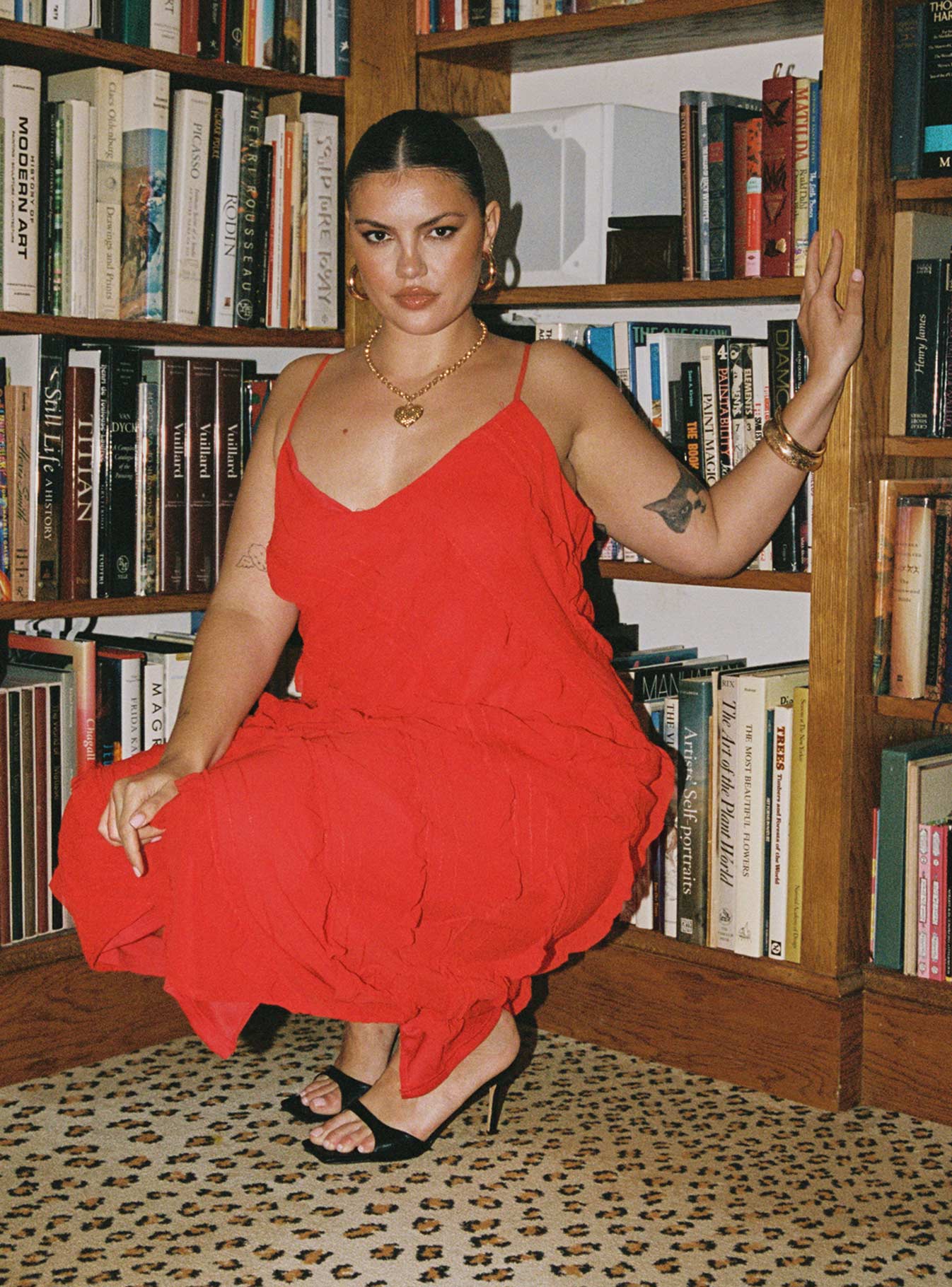 Collective Dress - Lars Maxi Dress Red Curve image 1