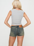 Martinne Low Rise Shorts Antique Wash Princess Polly High Waisted Shorts 