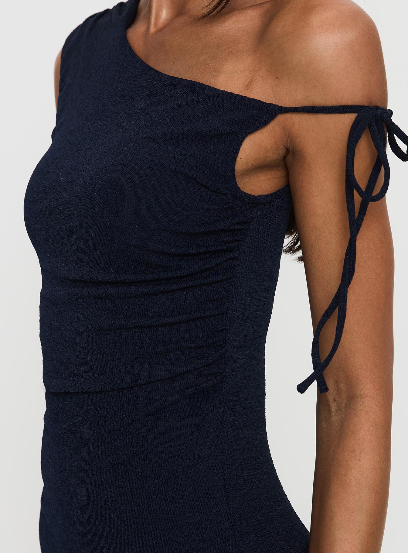Collective Dress - Paislee Asymmetrical Maxi Dress Navy image 1