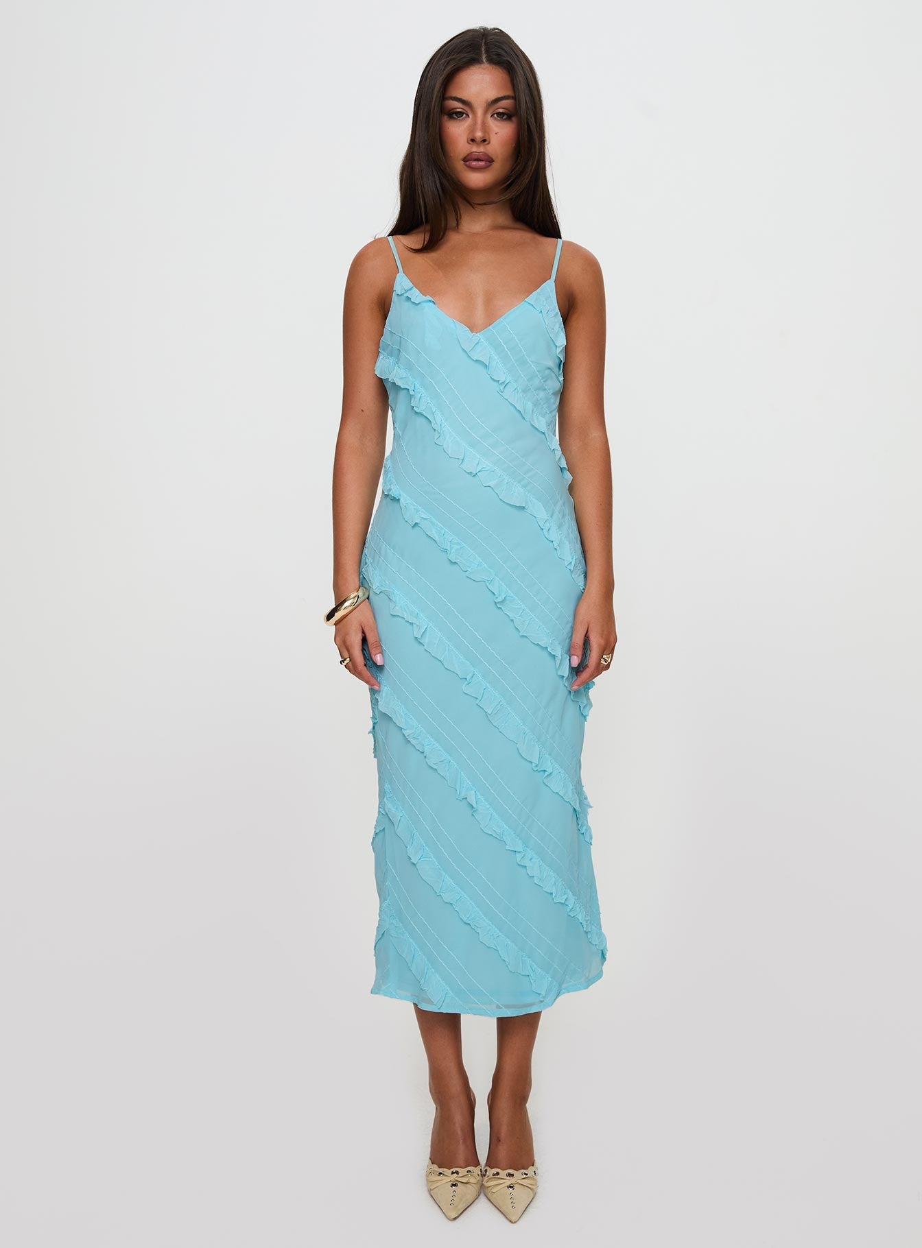Lars Maxi Dress Turquoise - View 1 | Shop Formal Dress