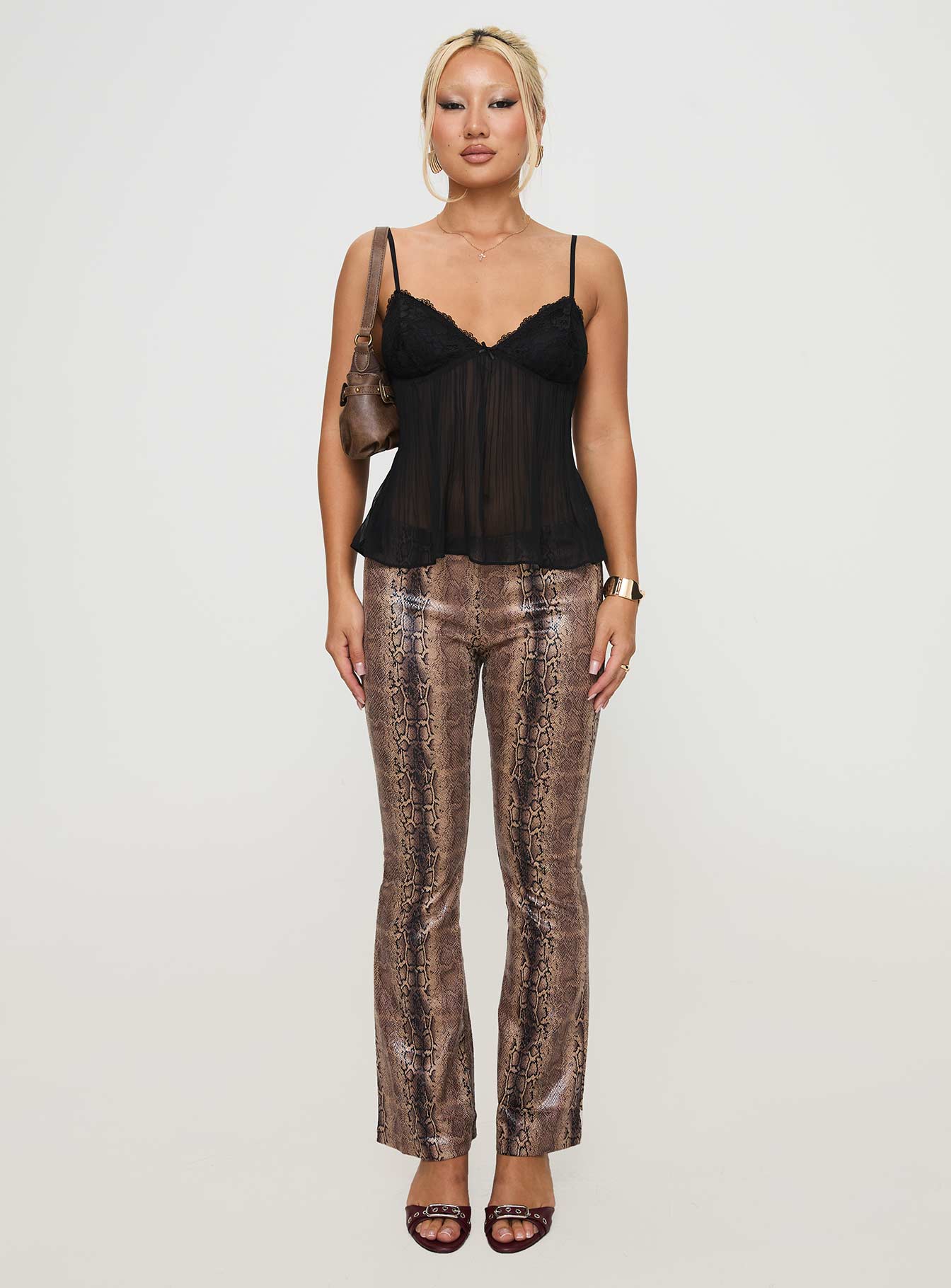 Collective Tops - Zami Pleat Top Black third image