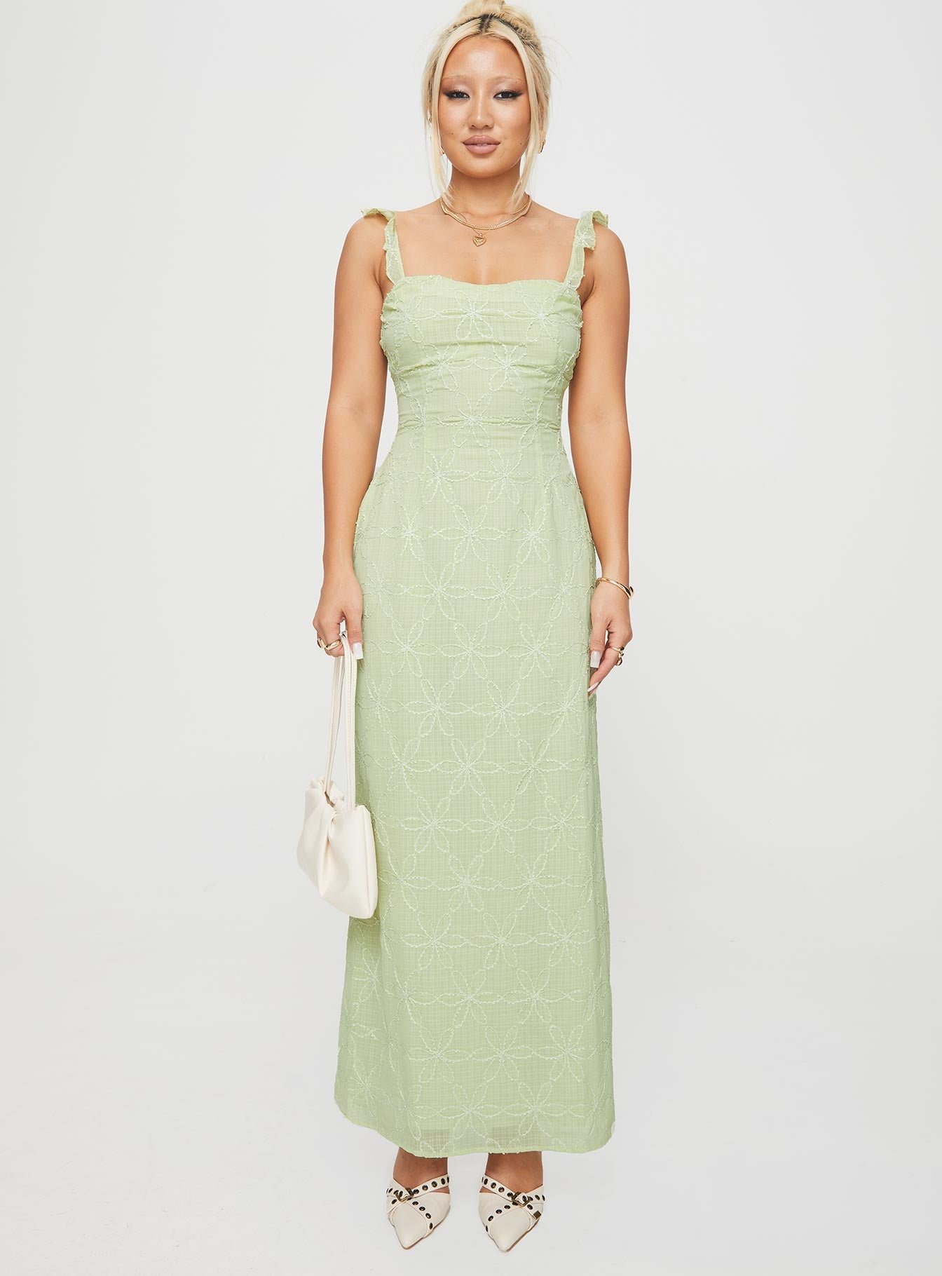 Burner Maxi Dress Green - View 3 | Shop Formal Dress