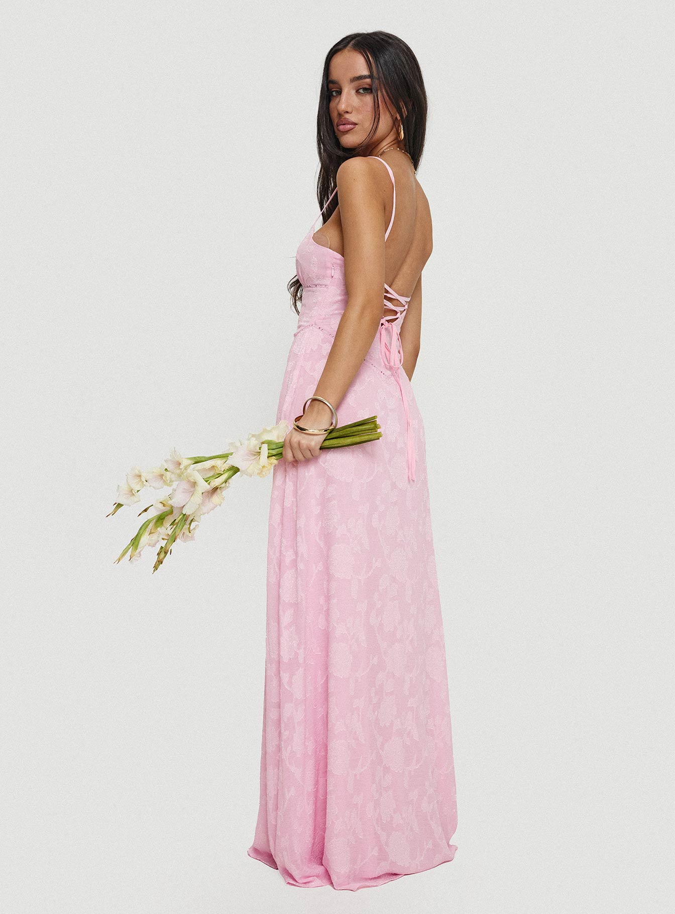 South Of France Maxi Dress Pink - View 3 | Shop Formal Dress