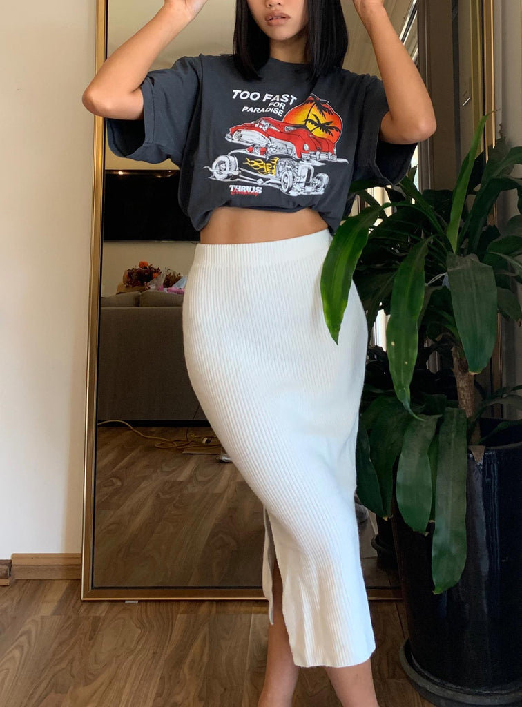 Zanna Midi Skirt White Princess Polly