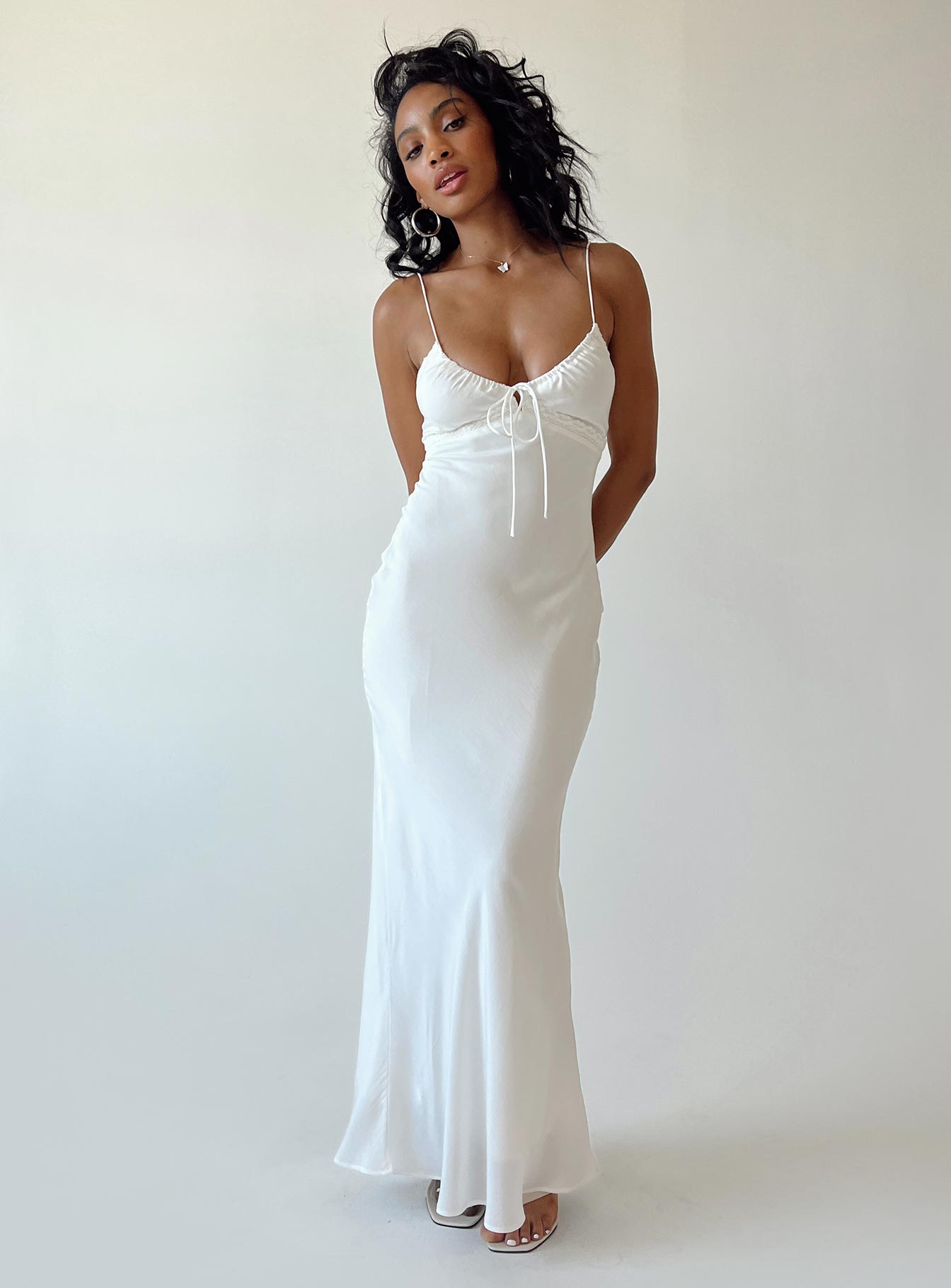 Shop Formal Dress - Emily Maxi Dress White third image