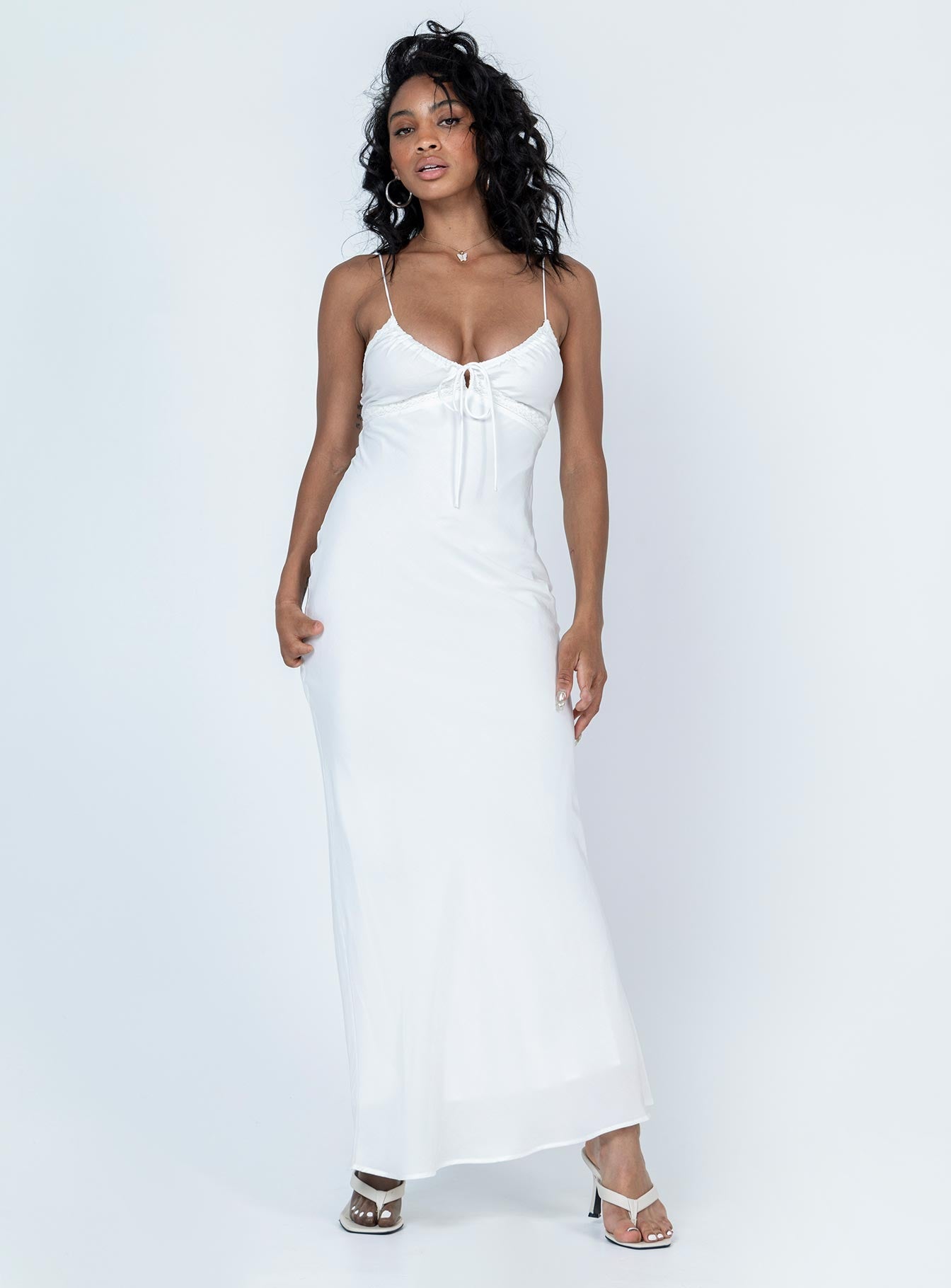 Shop Formal Dress - Emily Maxi Dress White sixth image