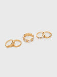 Ermias Ring Pack Gold