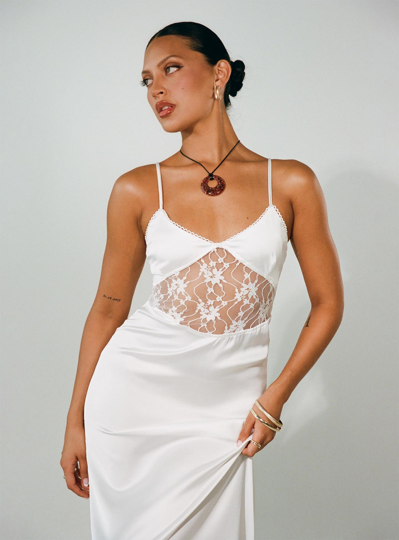 Shop Formal Dress - Roselle Maxi Dress White sixth image