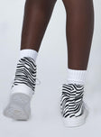 Sahara Zebra Canvas High Top Sneakers