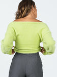 Taite Cropped Sweater Green