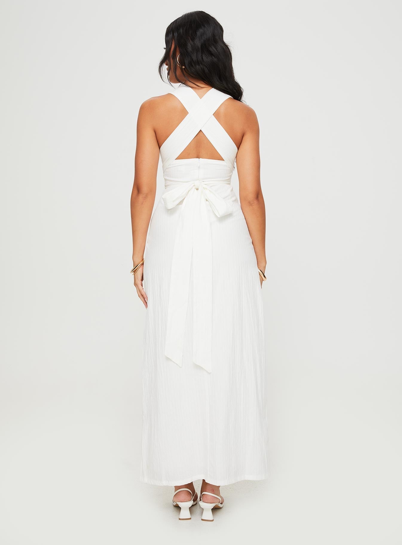 Shop Formal Dress - Alsace Maxi Dress White featured image
