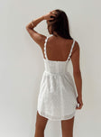 Mini dress Fixed shoulder straps, invisible zip fastening at back, sweetheart neckline Good stretch, fully lined 