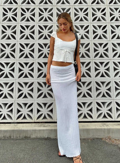 product Belle Knit Maxi Skirt White Princess Polly  Maxi 
