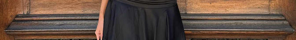 2-Tiered 'Onyx' Skirt with Smocked Waist