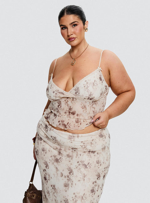 Shepherd Top Floral Multi Curve