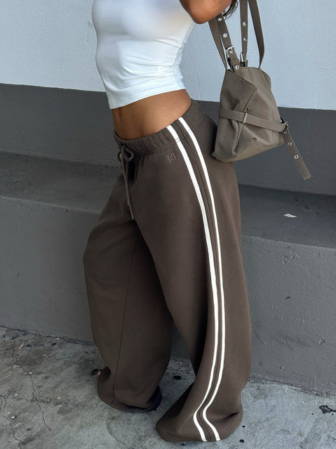 Kennah Wide Leg Sweat Pants Iron Grey