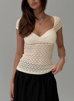 Parasol Textured Top Cream