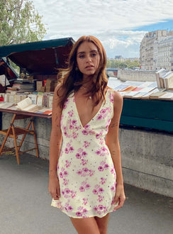 product Princess Polly Square Neck  Nellie Mini Dress Yellow Floral