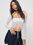 Aviles Two Piece Top White