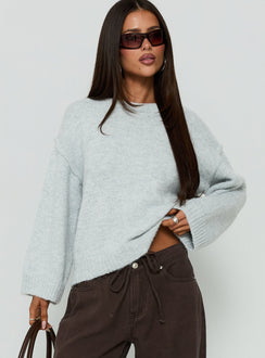 Syanah Knit Jumper Grey Marle