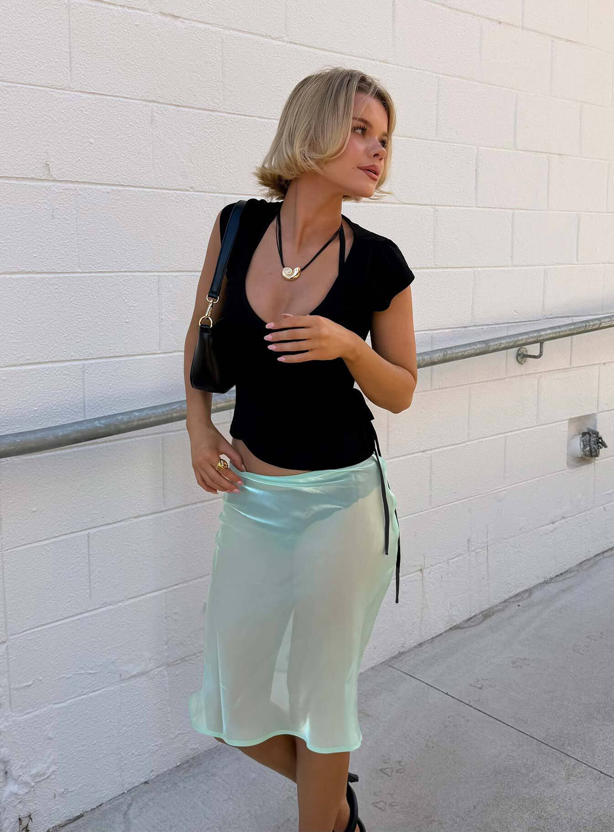Sidori Sheer Midi Skirt Jelly Mint