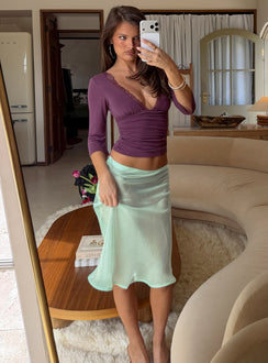 Sidori Sheer Midi Skirt Jelly Mint