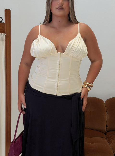 Scorsese Corset Top Champagne Curve