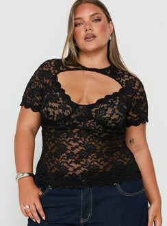 Giallo Lace Top Black Curve