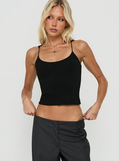 Kierrah Slim Tank Top Black