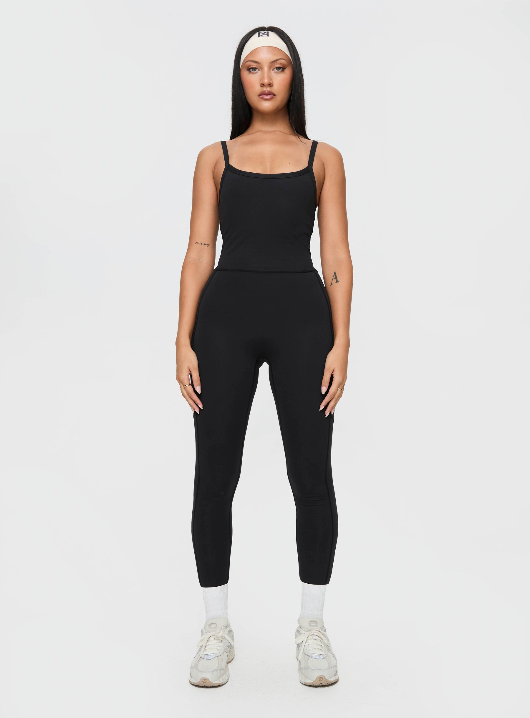 Go Getter Activewear Jumpsuit Black