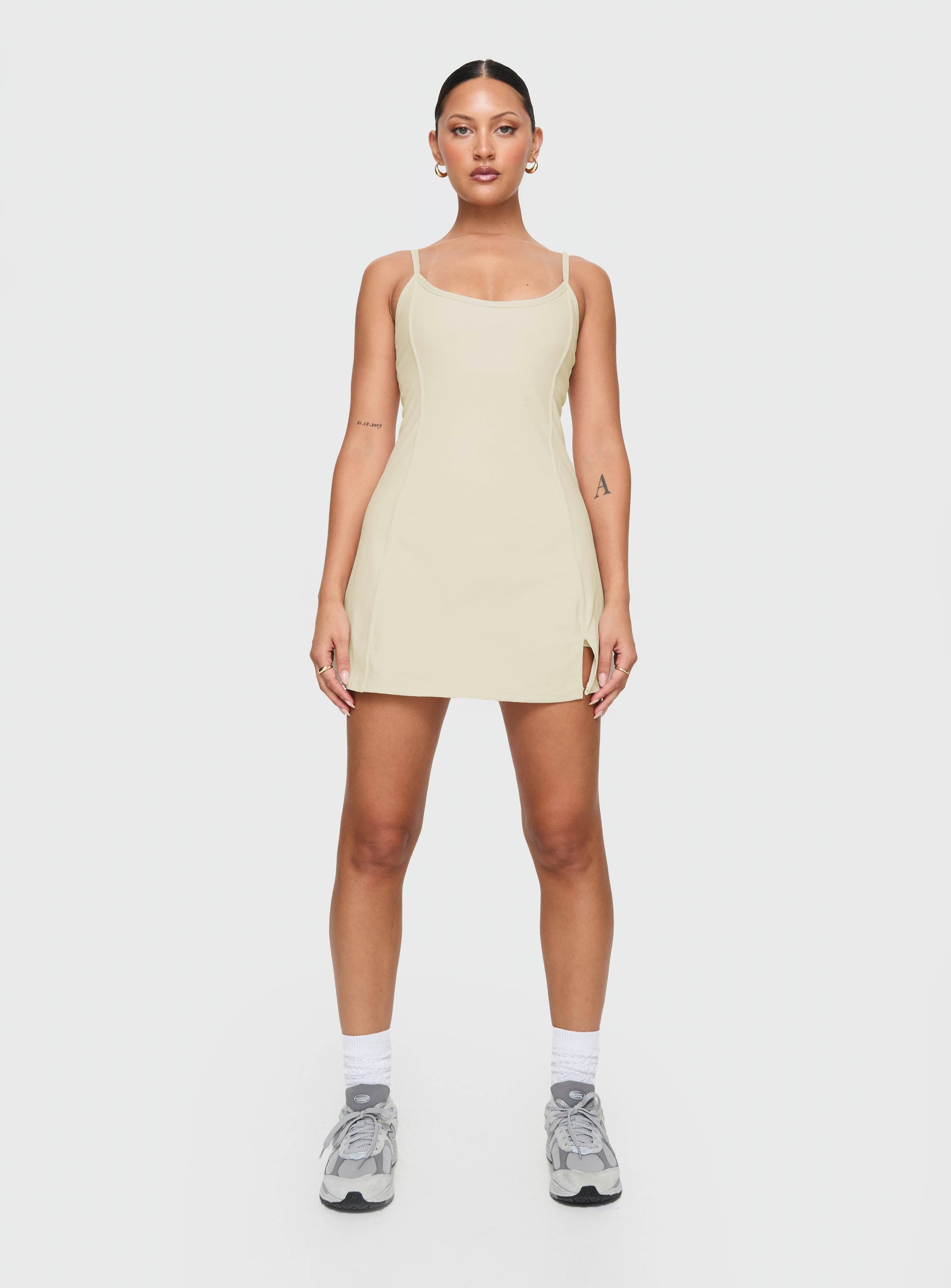 Ambition Activewear Romper Latte